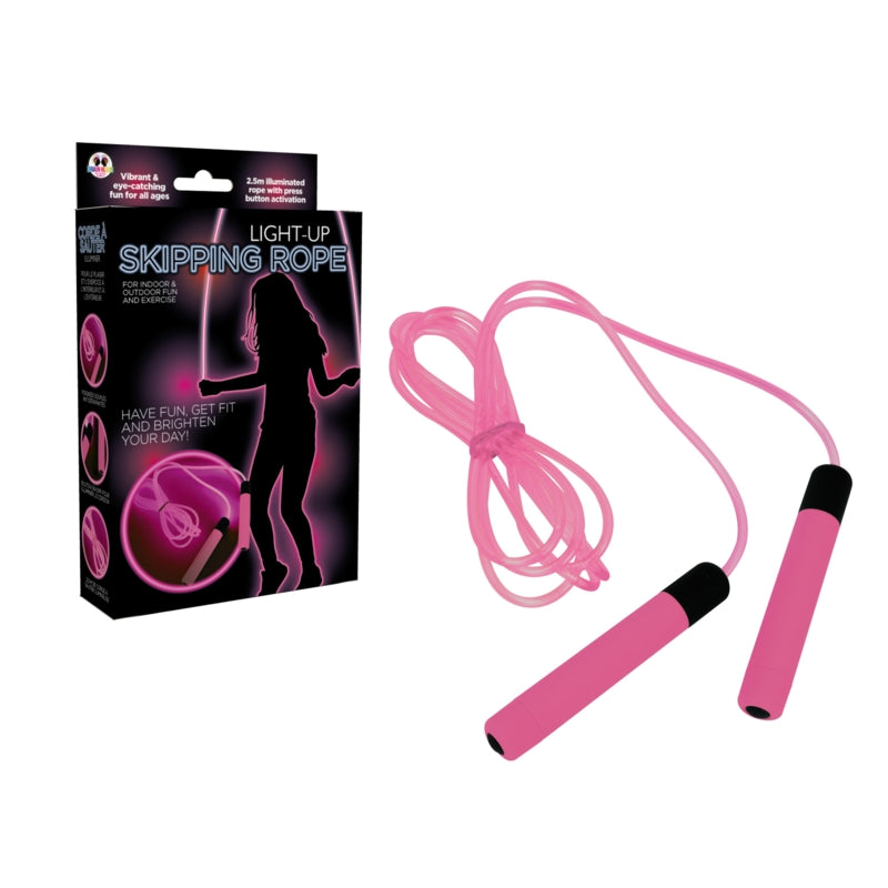 Funtime Gifts Light Up Skipping Rope Pink