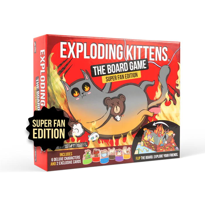 Exploding Kittens The Board Game - Super Fan Edition