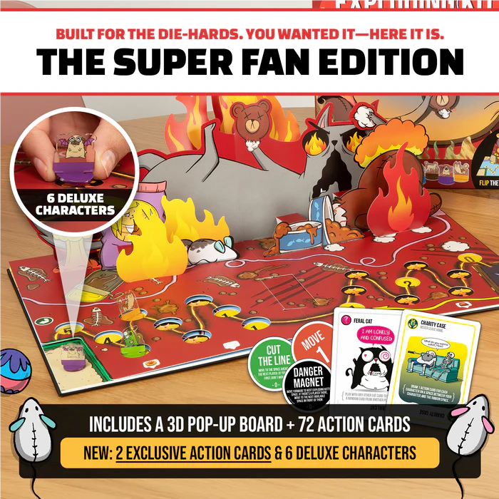 Exploding Kittens The Board Game - Super Fan Edition