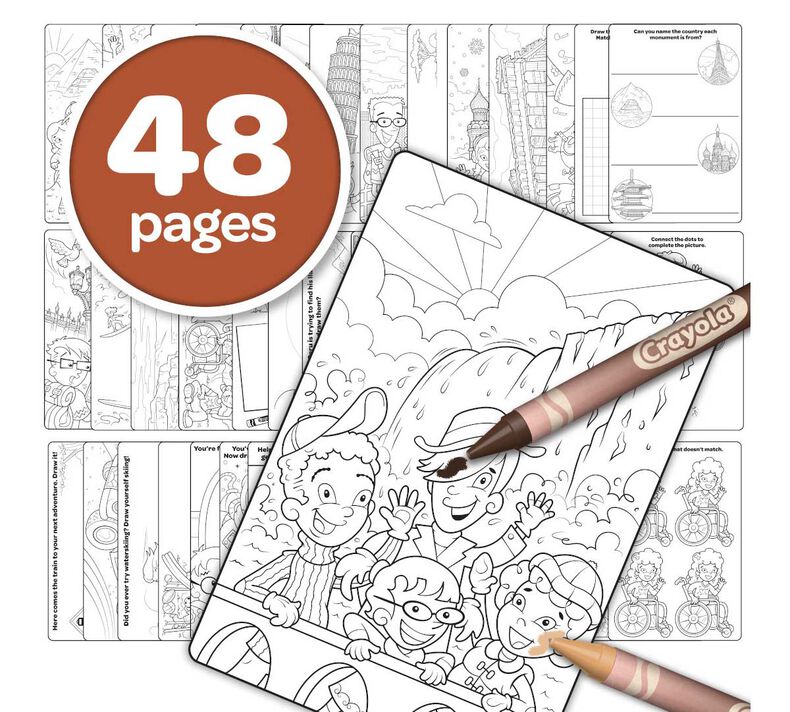 Crayola 48-Page Coloring Book: Colors of the World