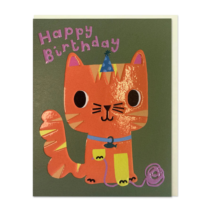 Raspberry Blossom Happy Birthday: Cat