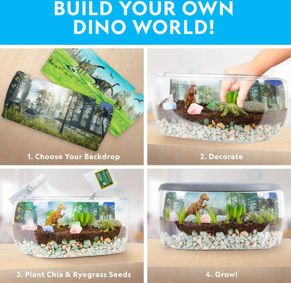 National Geographic Light-Up Dinosaur Sand Terrarium Kit