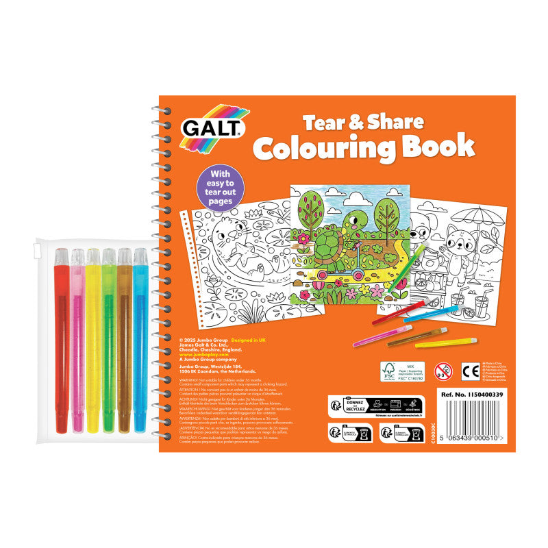Galt Tear And Share Colouring Book