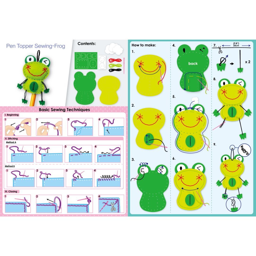 Avenir DIY Sewing Pen Topper - Frog