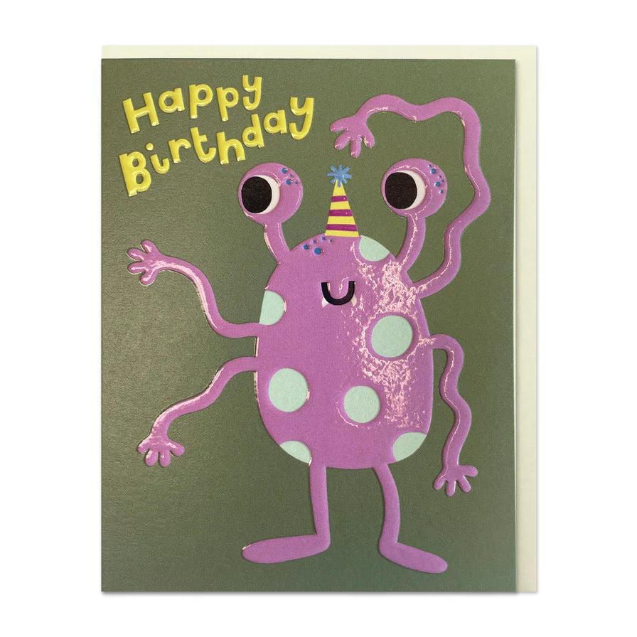 Raspberry Blossom Happy Birthday: Monster