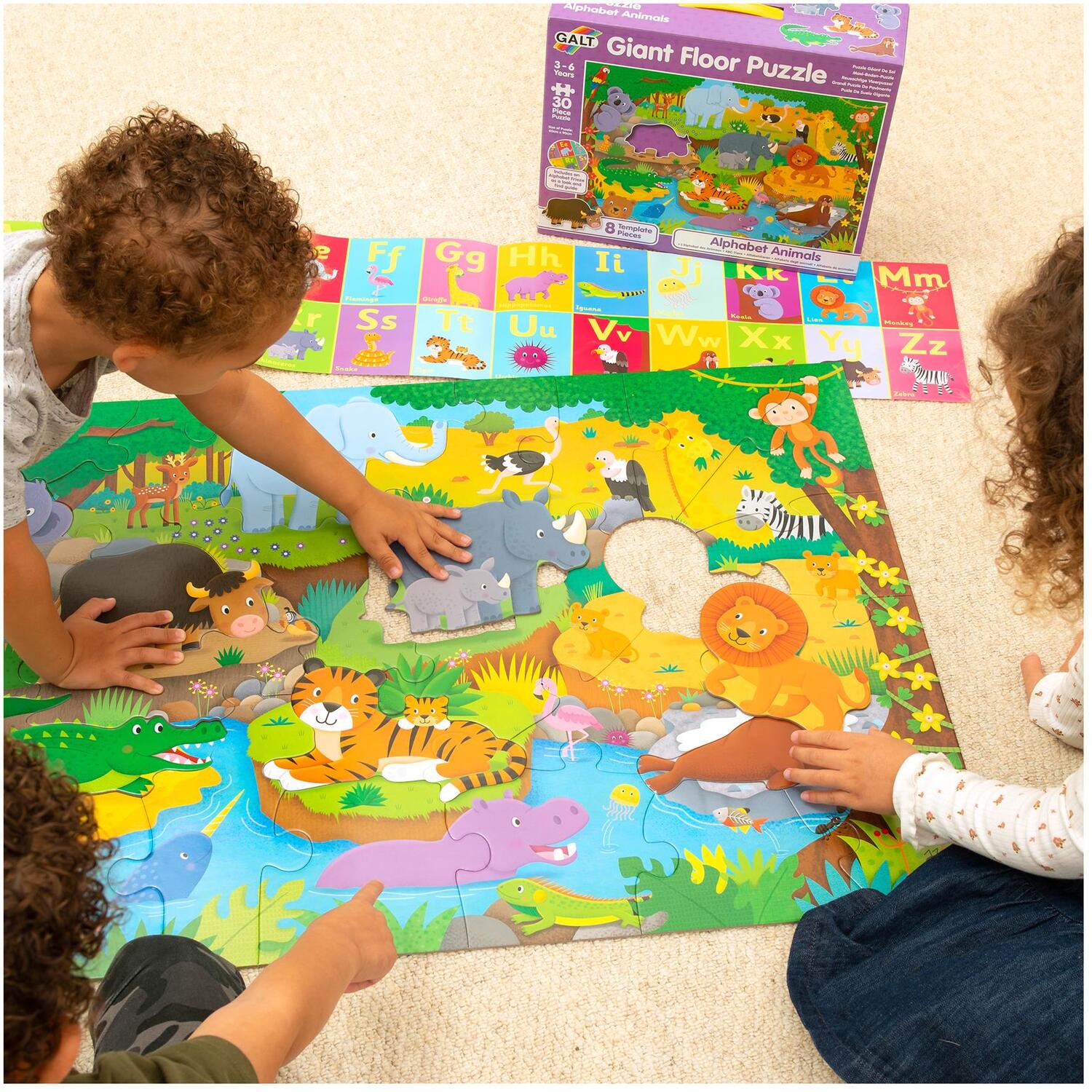 Galt Giant Floor Puzzles: Alphabet Animals
