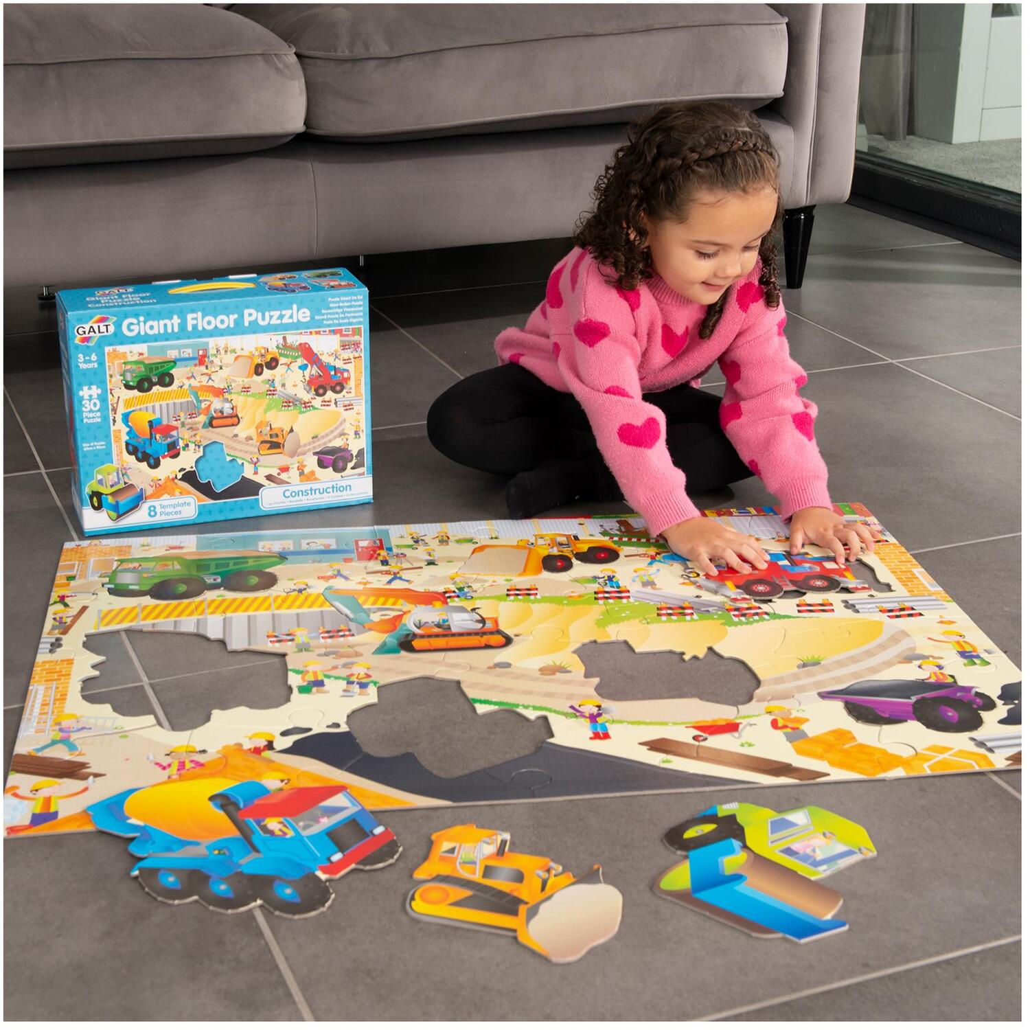 Galt Giant Floor Puzzles: Construction Site