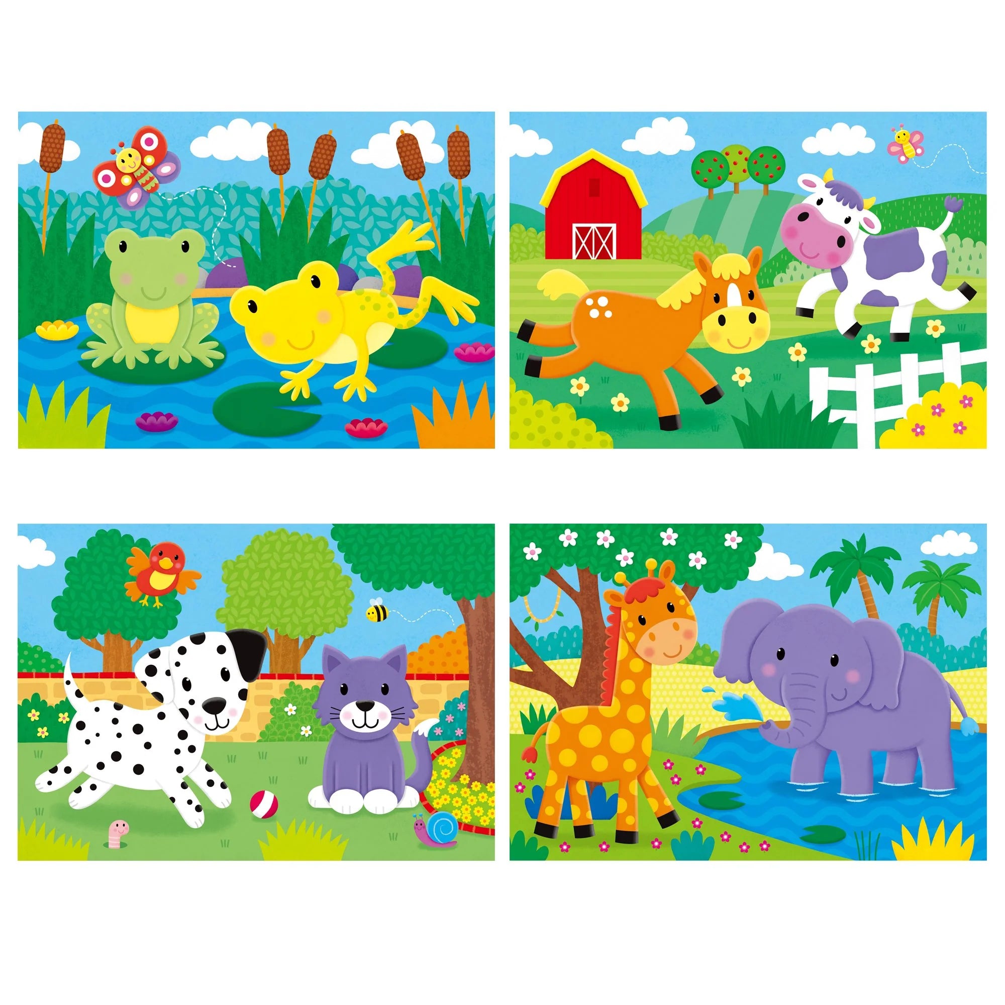 Galt 4 Puzzles In A Box: Animals (18m+)