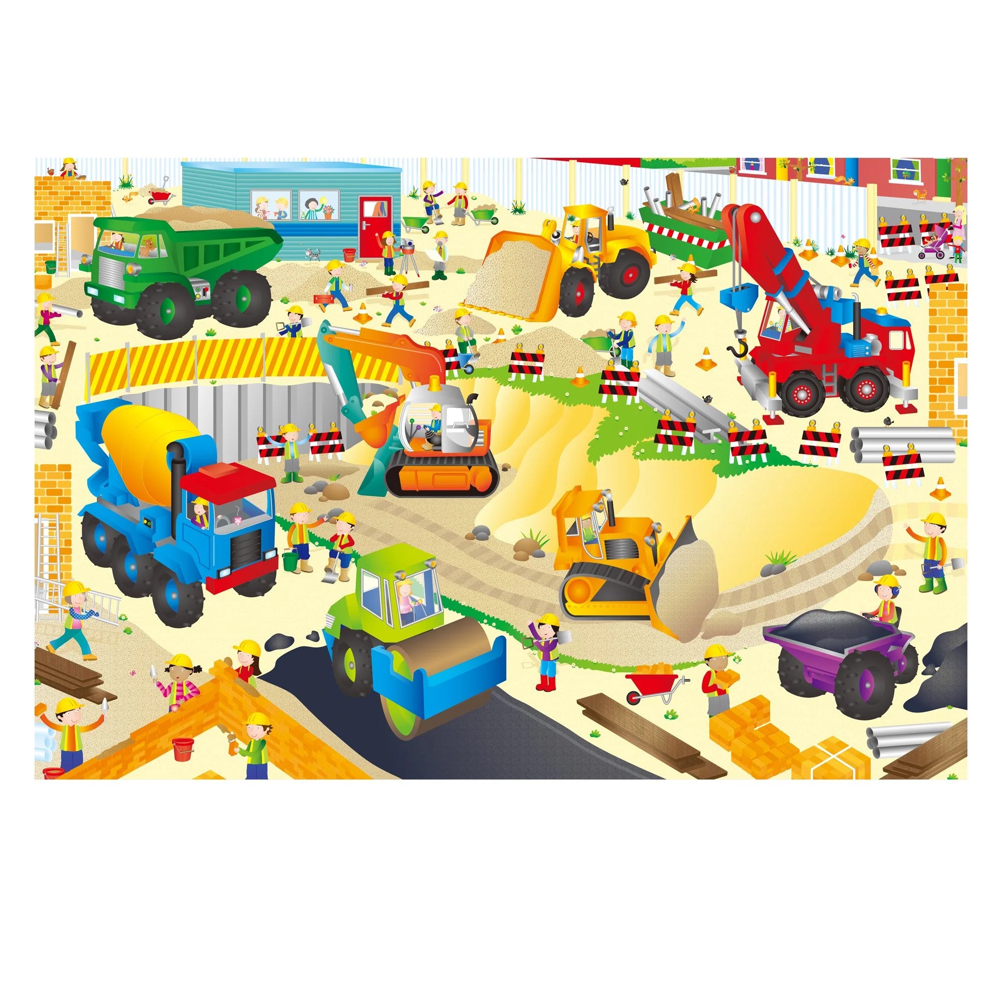 Galt Giant Floor Puzzles: Construction Site
