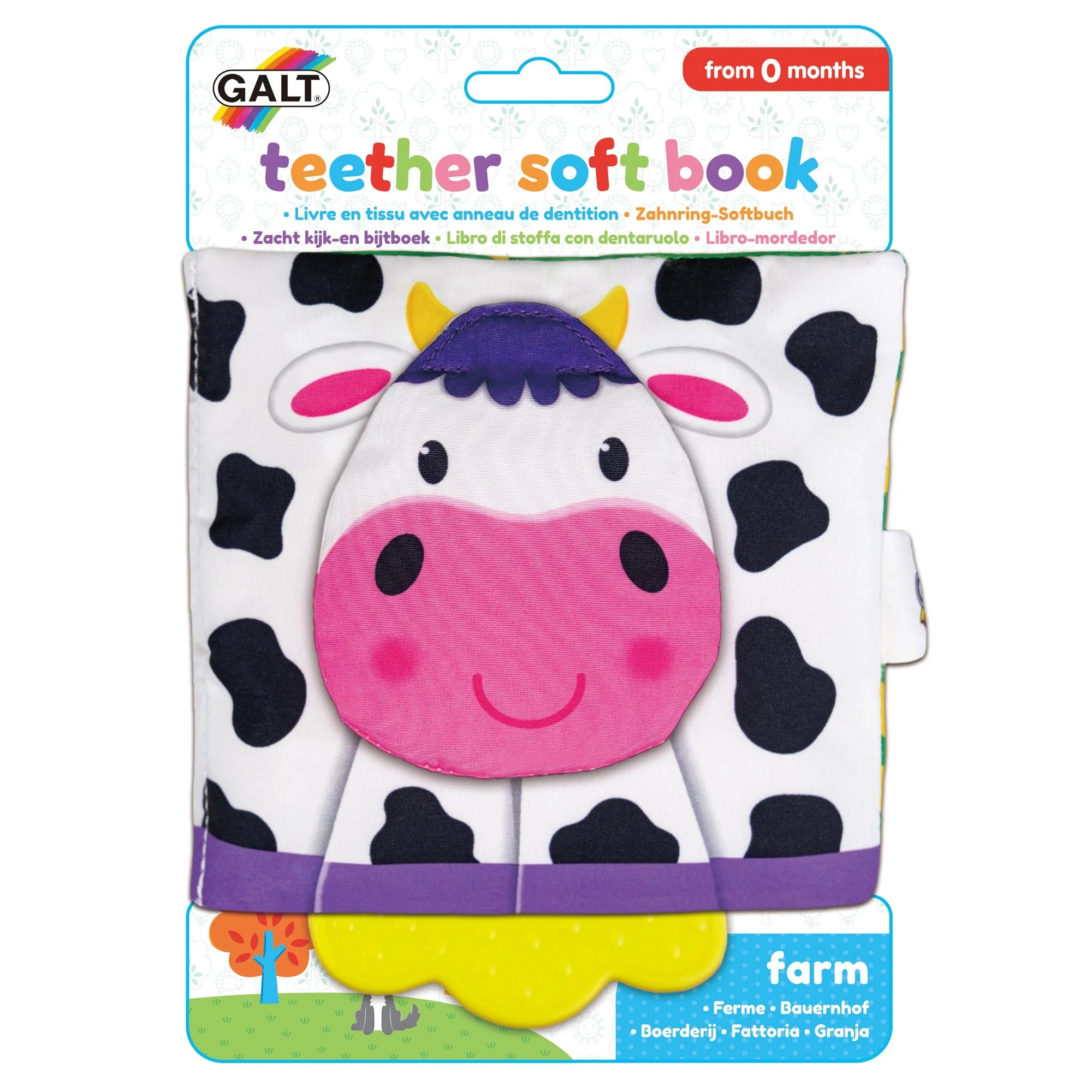Galt Teether Soft Book: Farm