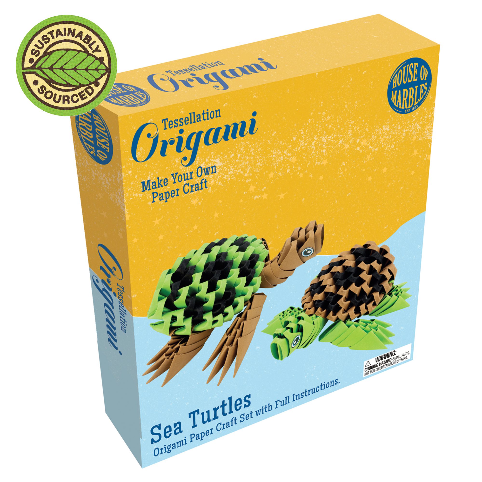 House of Marbles Origami Paper Craft Set: Turtles