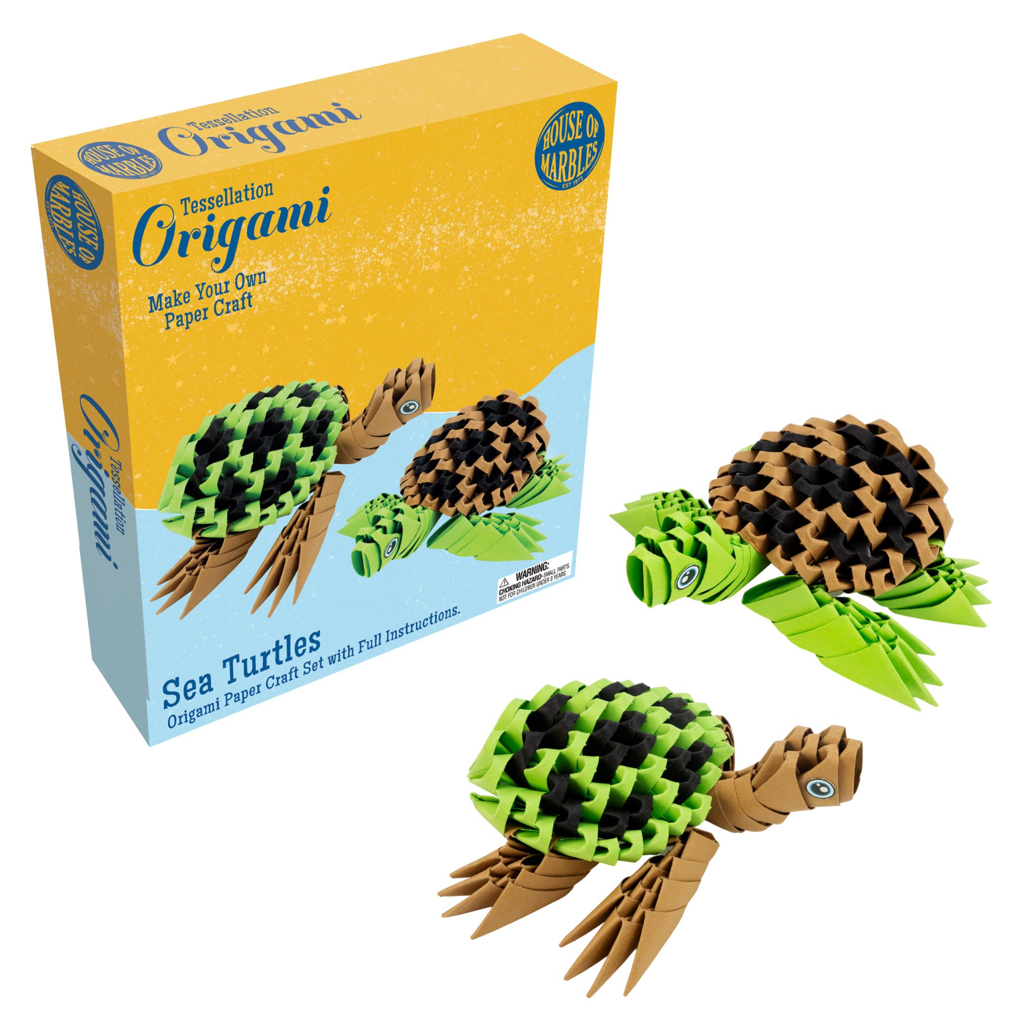 House of Marbles Origami Paper Craft Set: Turtles