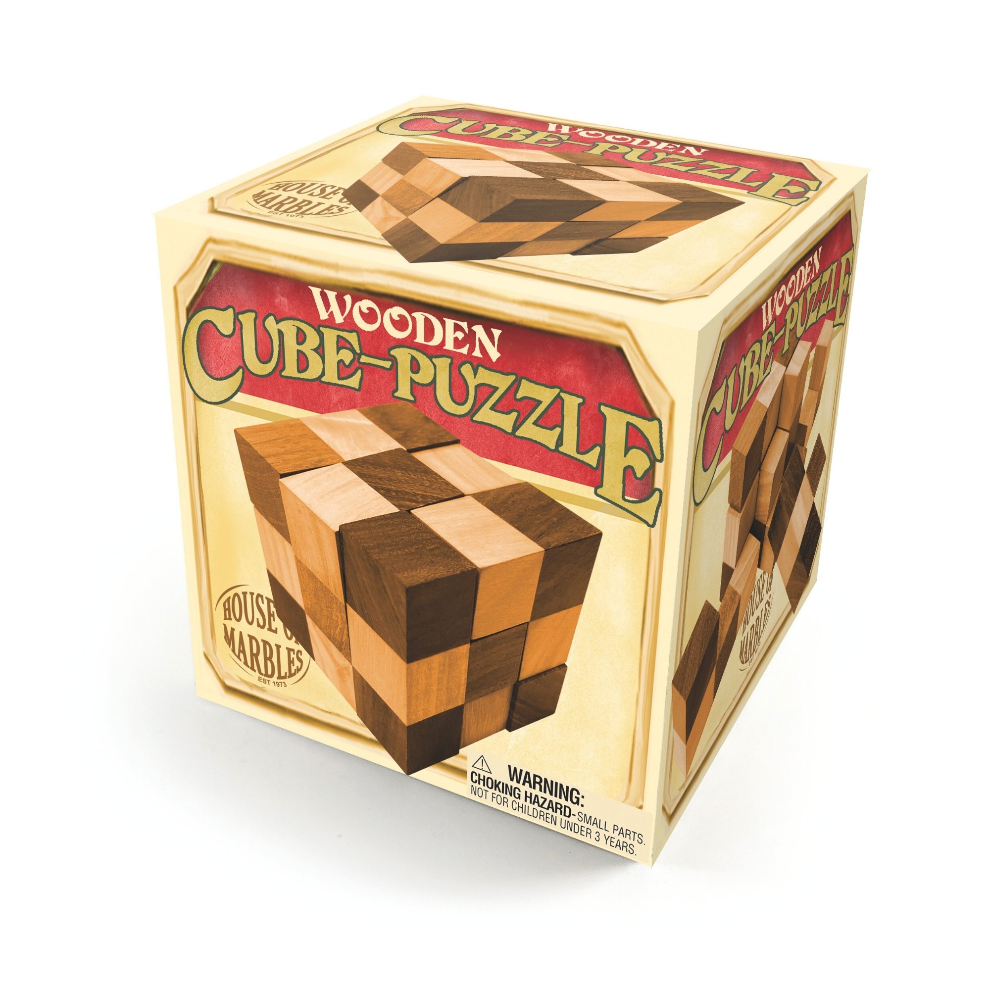 House of Marbles Classic Wooden Cube Puzzle