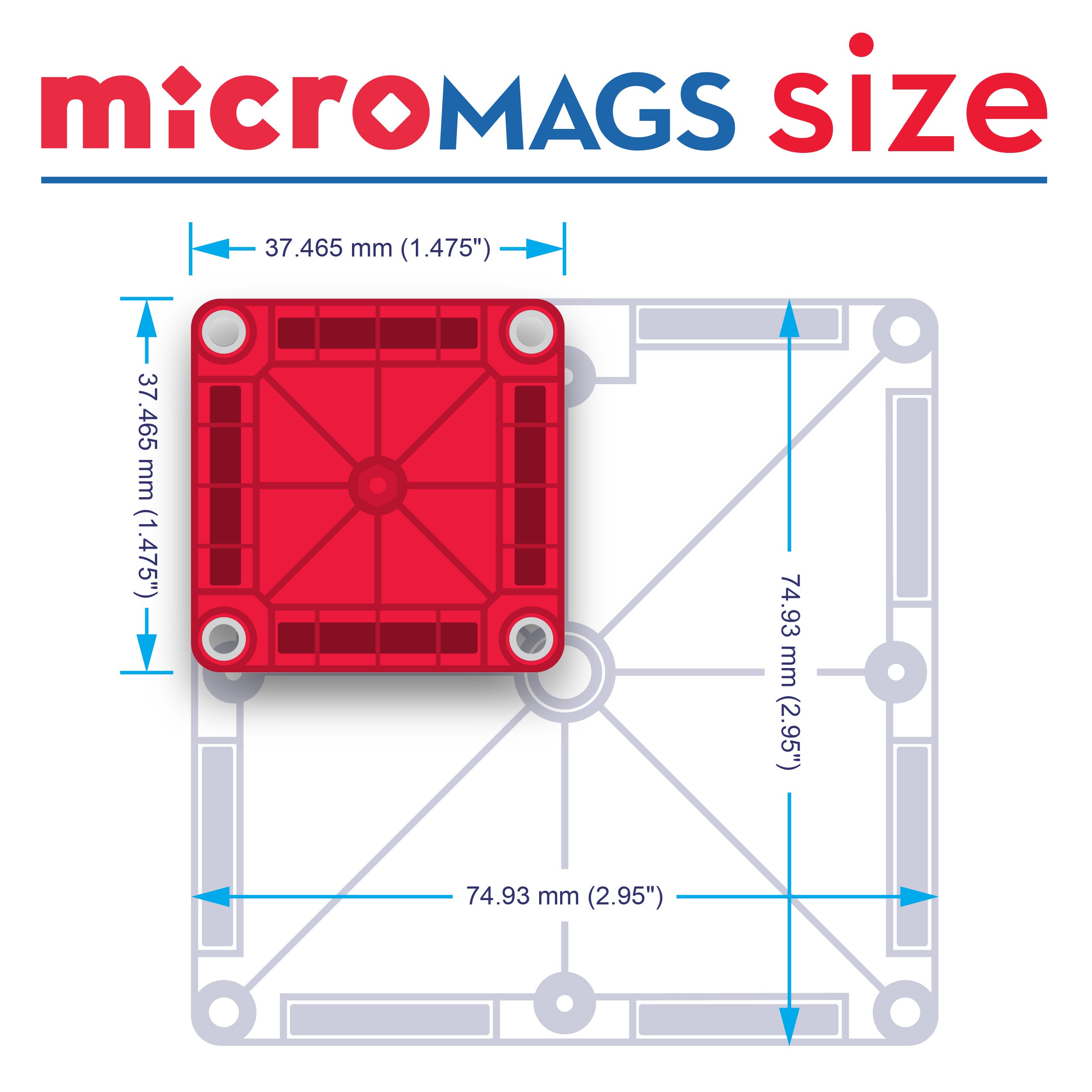 Magna-Tiles Combo + Micromags: 20-Piece Set