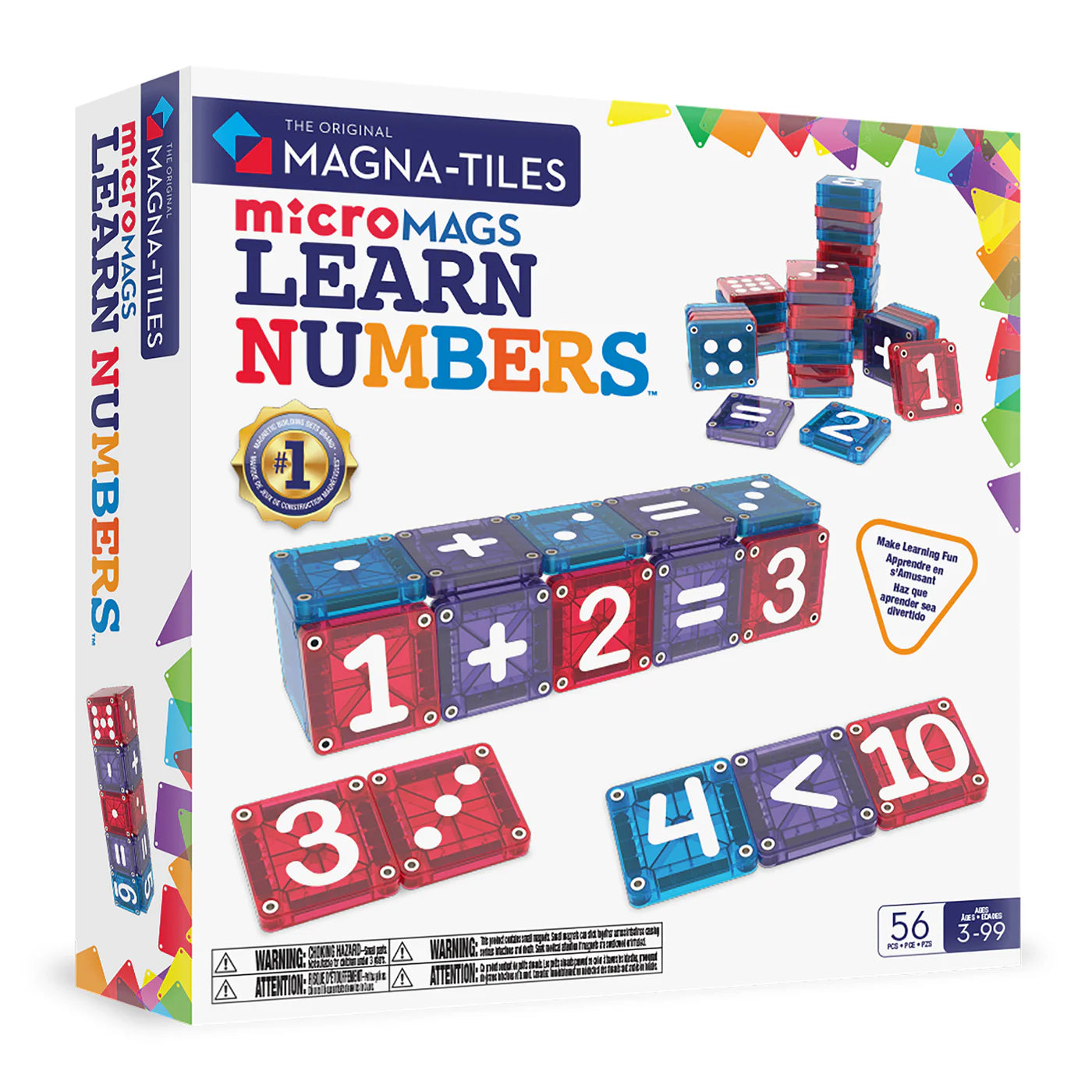 Magna-Tiles Learn Numbers: 56pc set