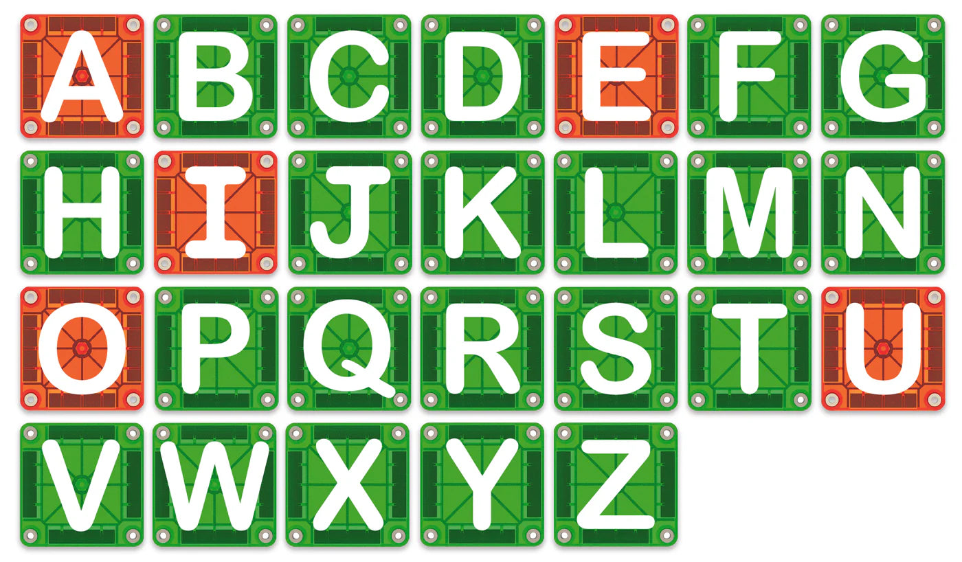 Magna-Tiles Learn Letters: 56pc set