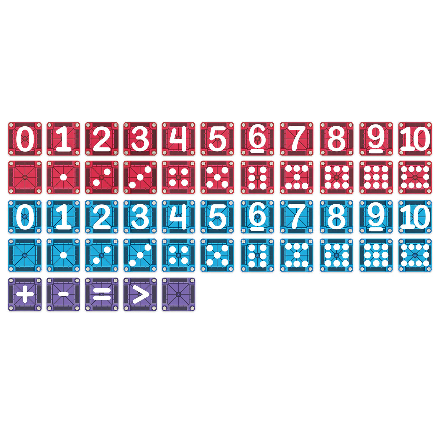 Magna-Tiles Learn Numbers: 56pc set