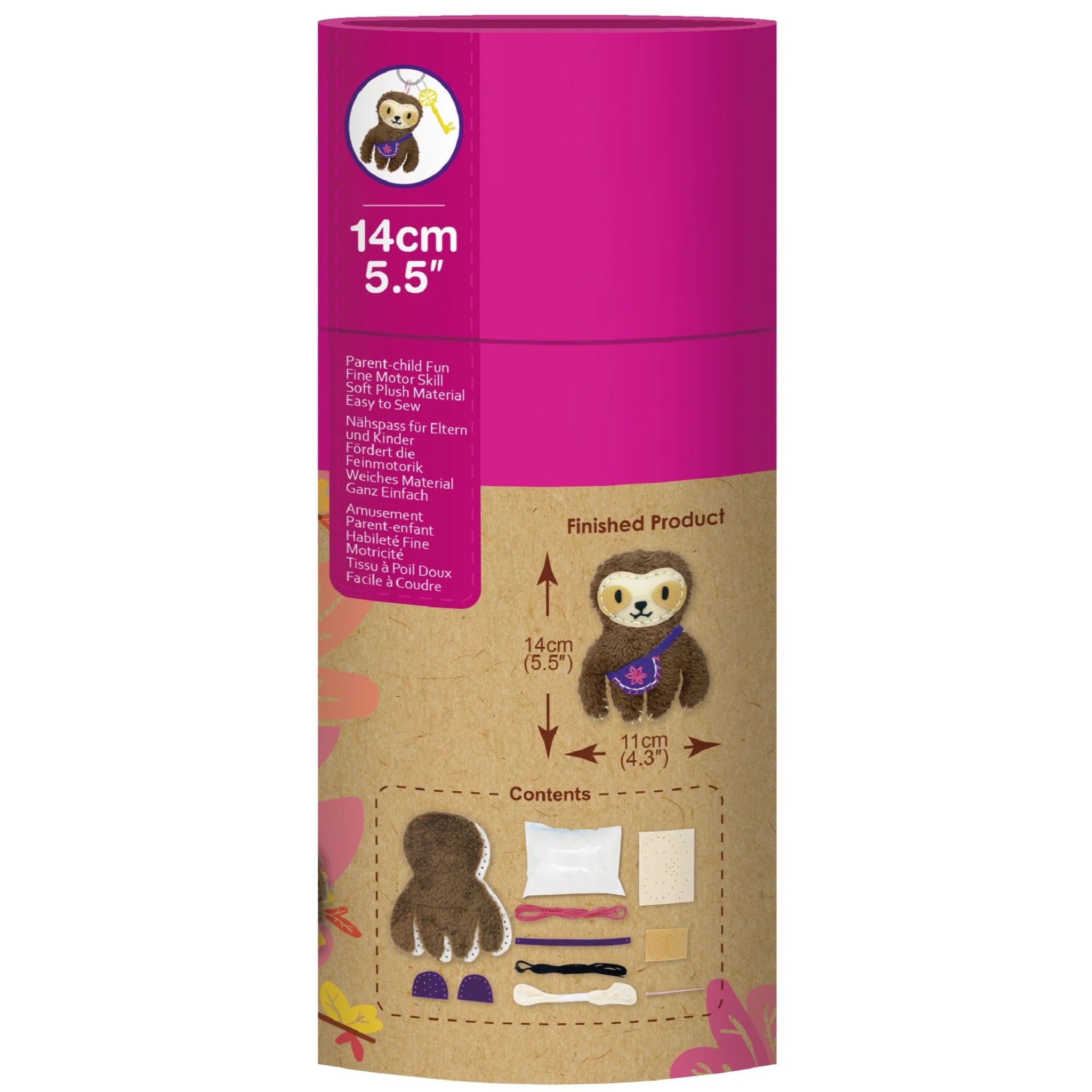 Avenir DIY Sewing Keychain - Sloth