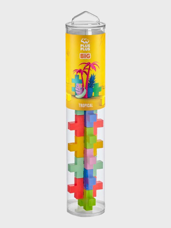 Plus-Plus Tube BIG Tropical Mix (15pcs)