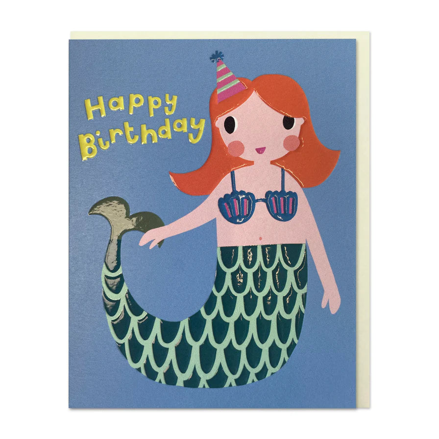 Raspberry Blossom Happy Birthday: Mermaid