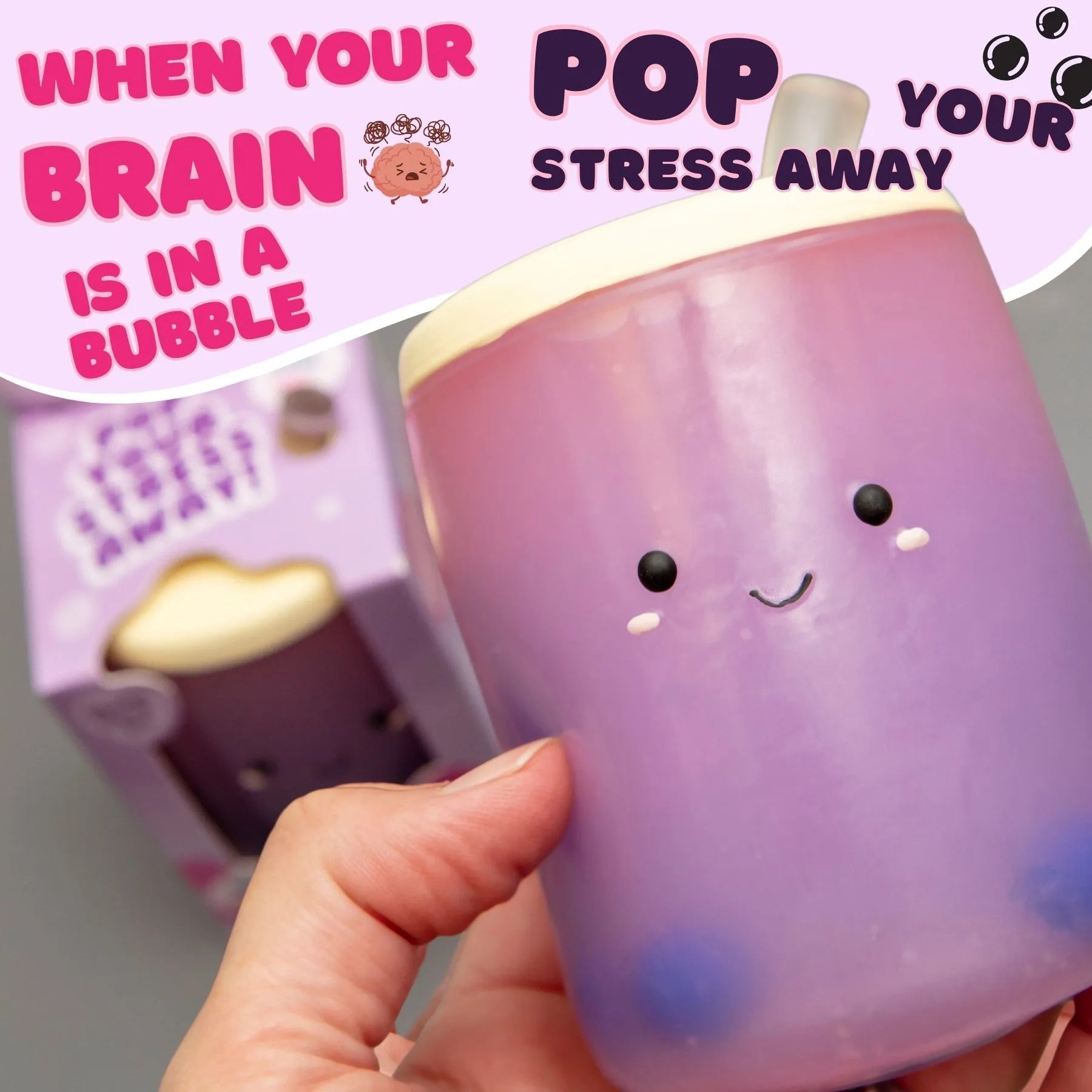 Boxer Gifts Stress Toy: Boba Tea