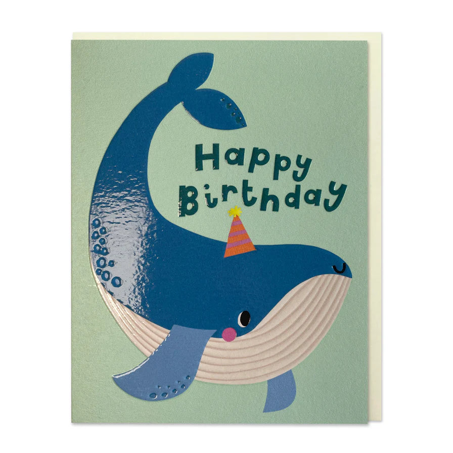 Raspberry Blossom Happy Birthday: Whale