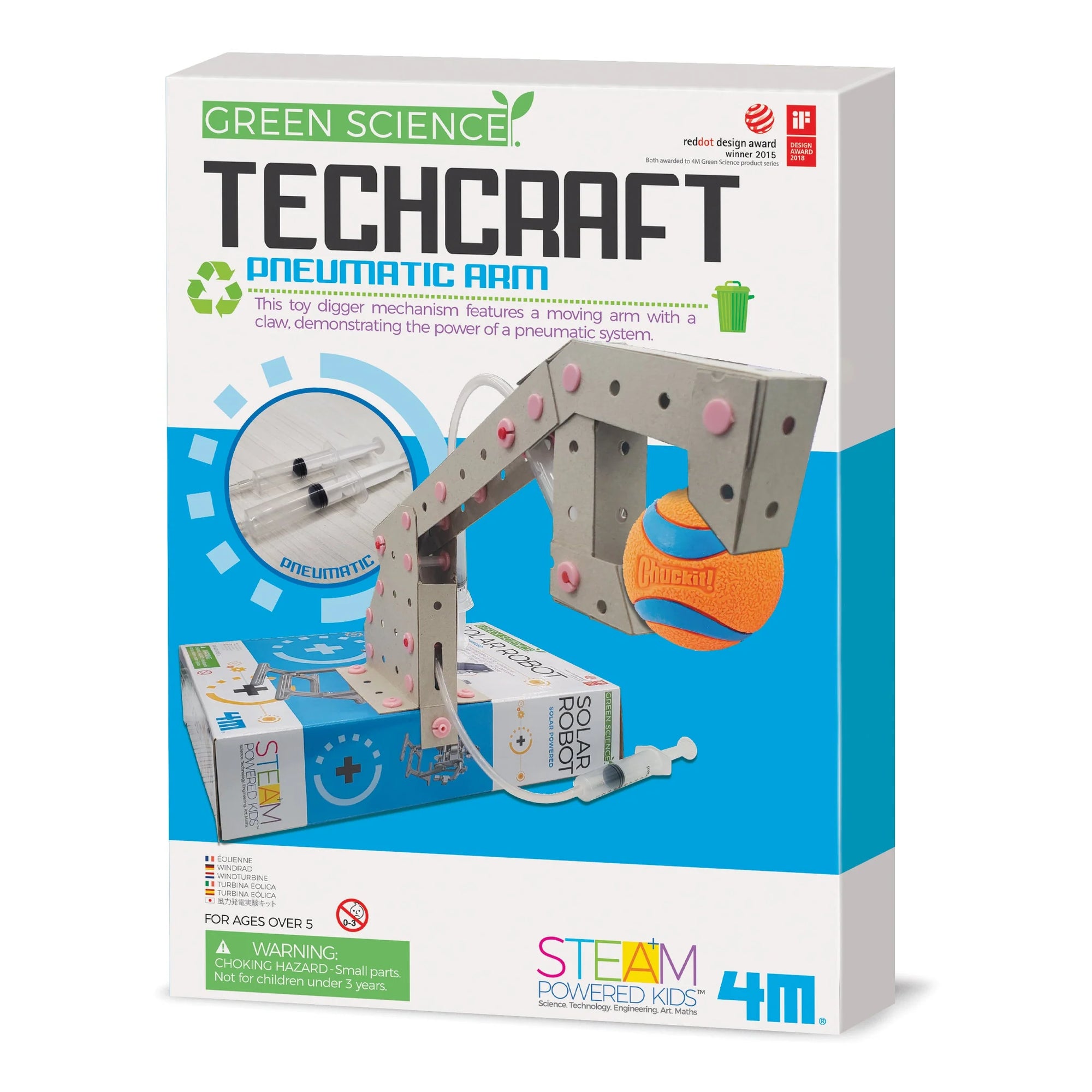 4M Green Science Techcraft Pneumatic Robot Arm