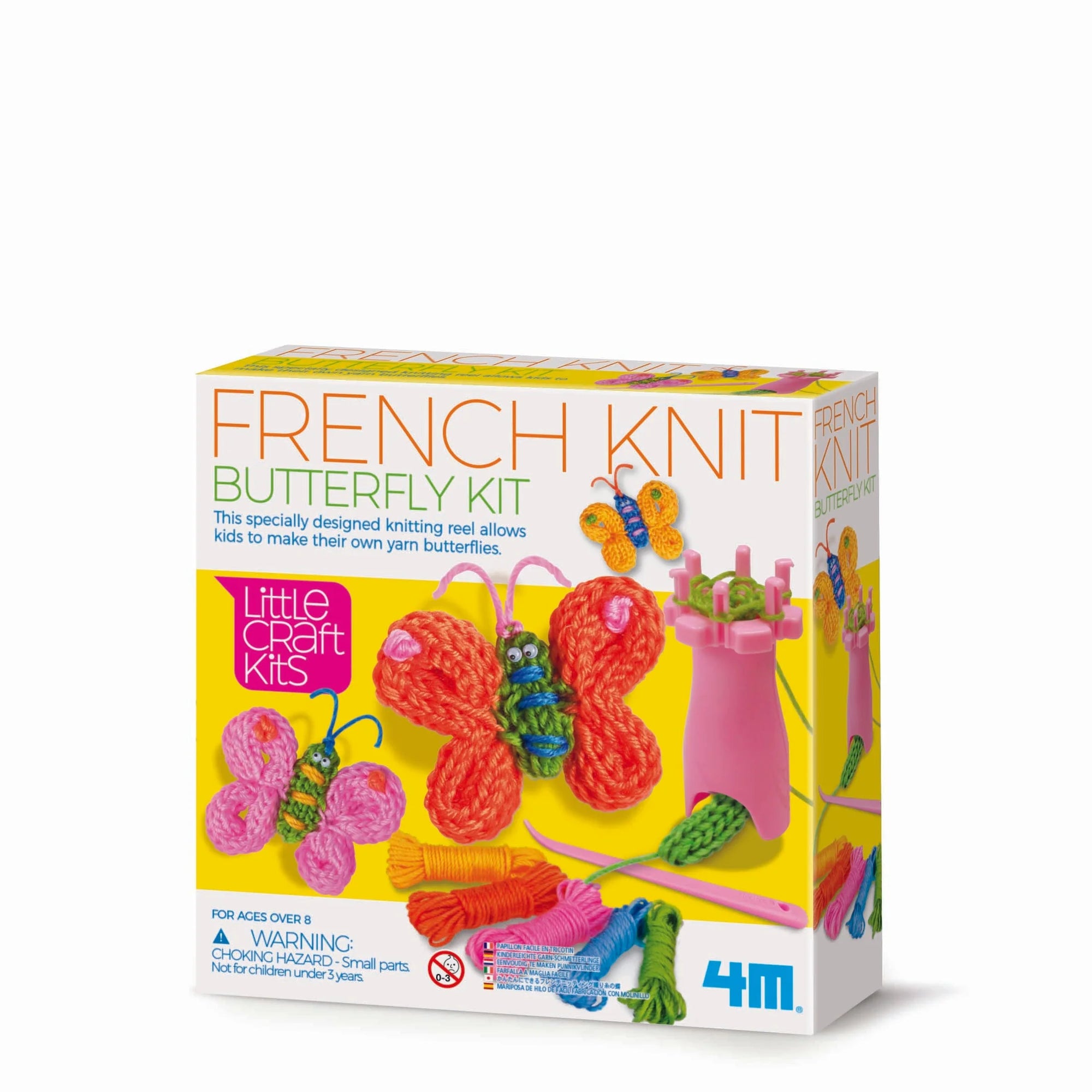 4M Little Craft Kits French Knit Butterfly Kit