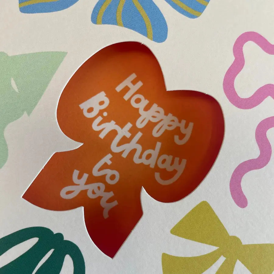 Raspberry Blossom Happy Birthday To You: Bows