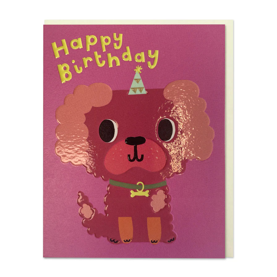 Raspberry Blossom Happy Birthday: Dog