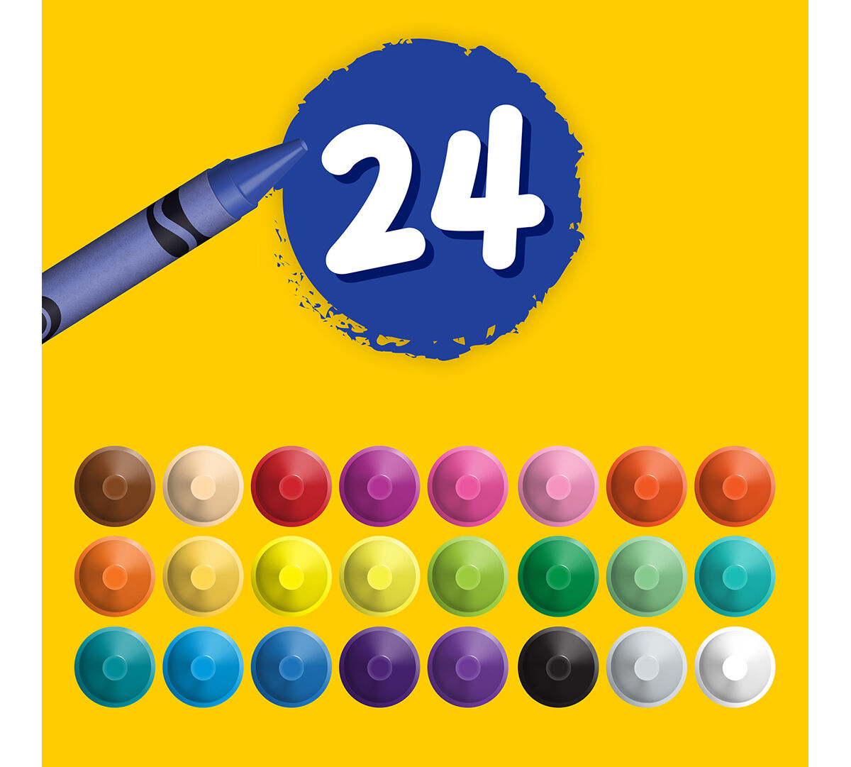 Crayola Ultra-Clean Washable Crayons (24ct)