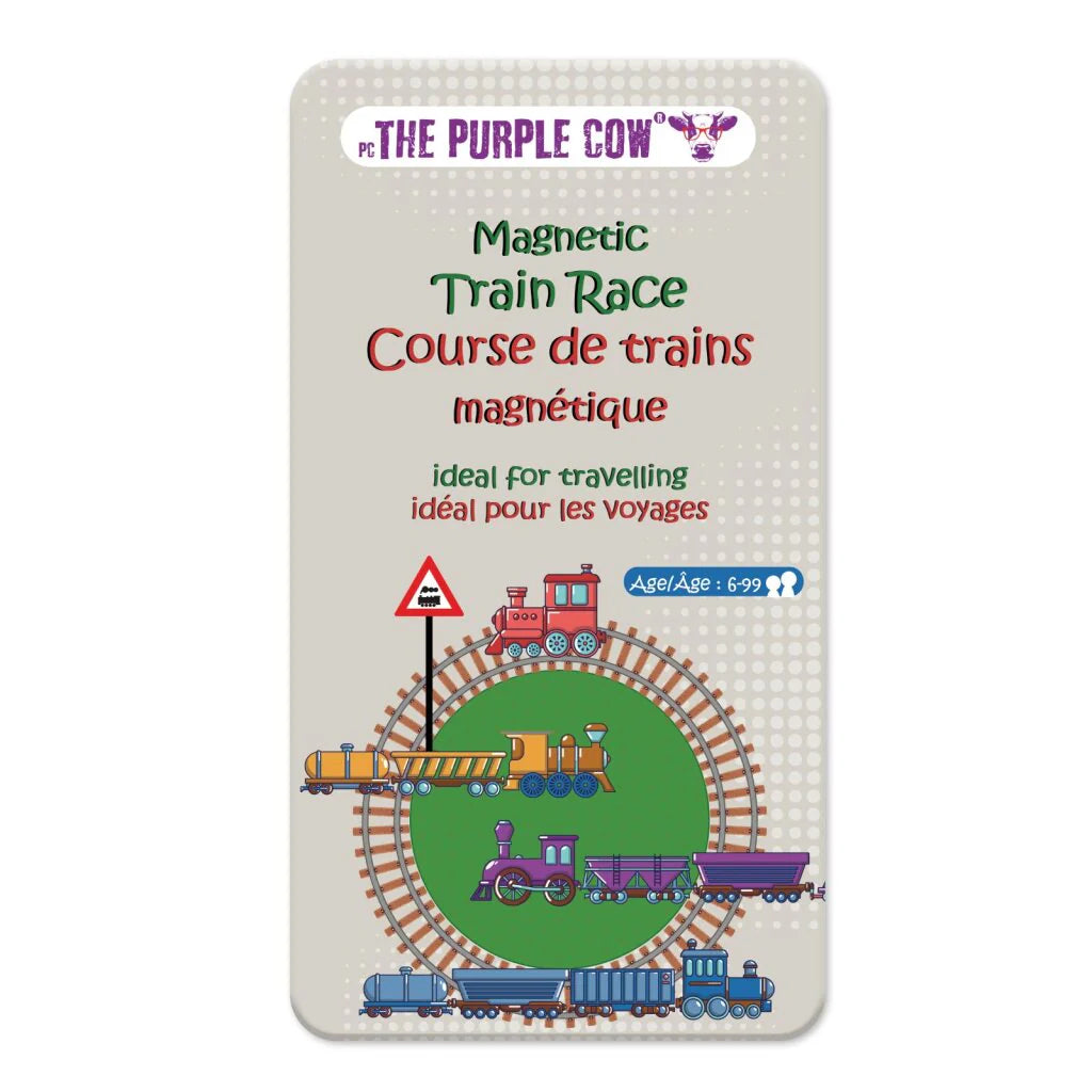 Purple Cow To Go Magnetic Travel Games: Train Race