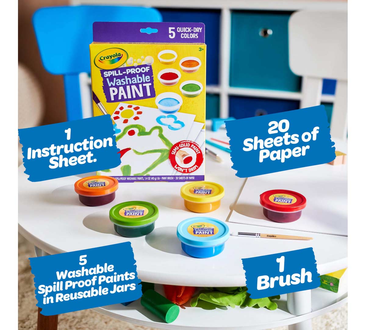 Crayola Washable Spill-proof Paint Kit
