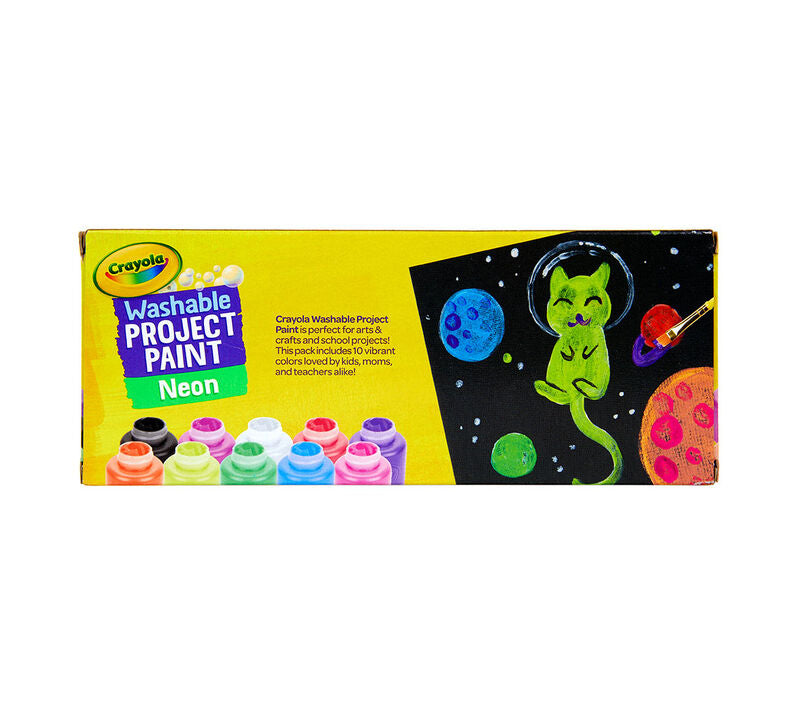 Crayola Neon Washable Paint (10ct 2oz)