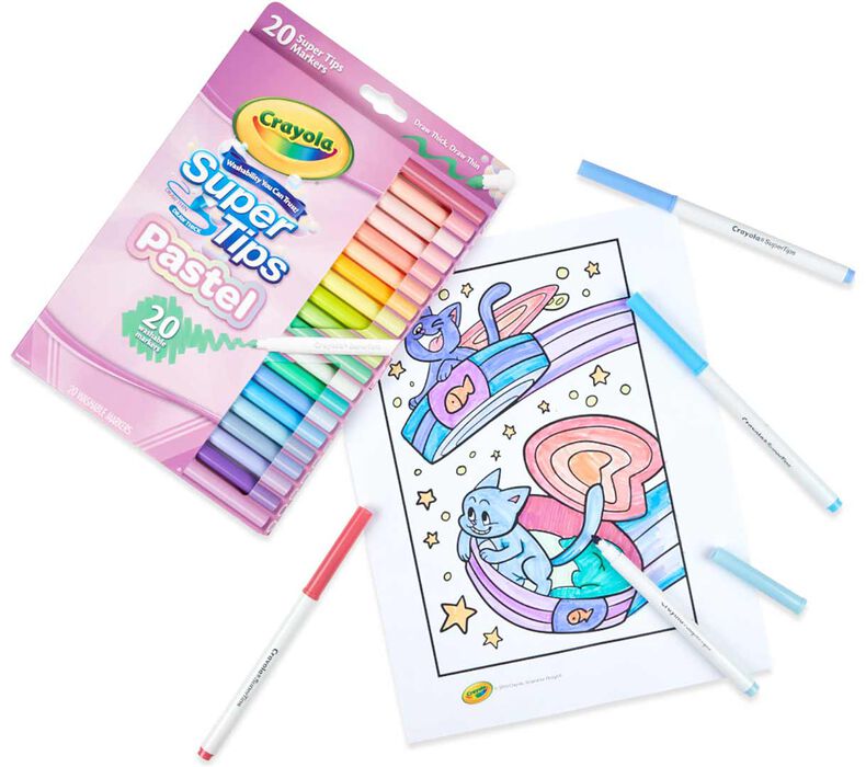 Crayola Pastel Supertip Markers (20ct)
