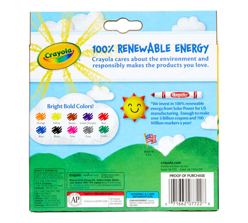 Crayola Markers Classic Broad Line 10ct