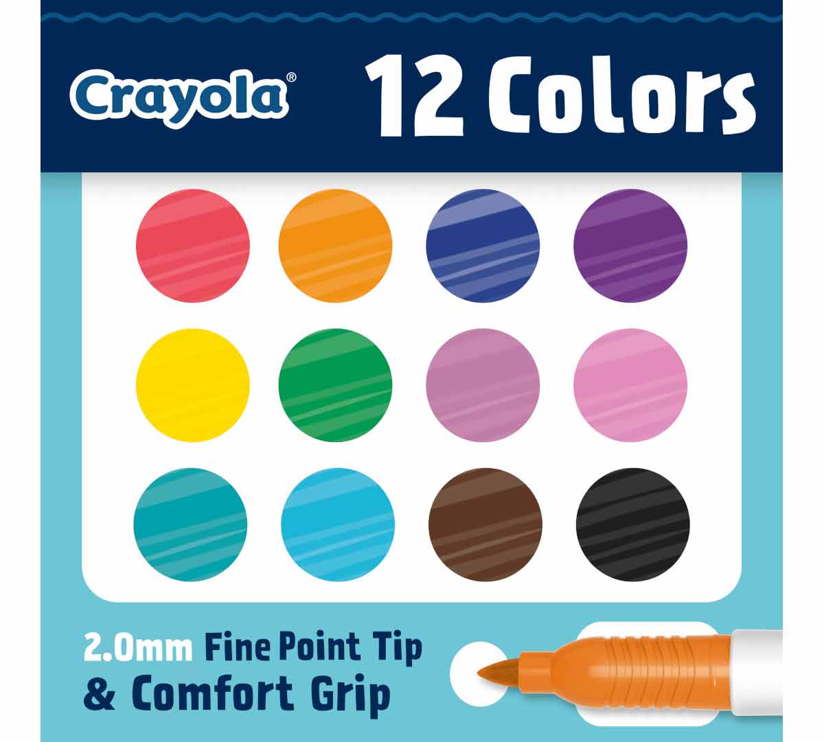 Crayola Doodle Marker Finepoint (12ct)