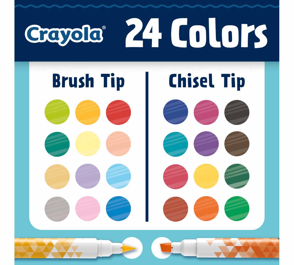 Crayola Marker Vibrant Bold Dual End (12ct)