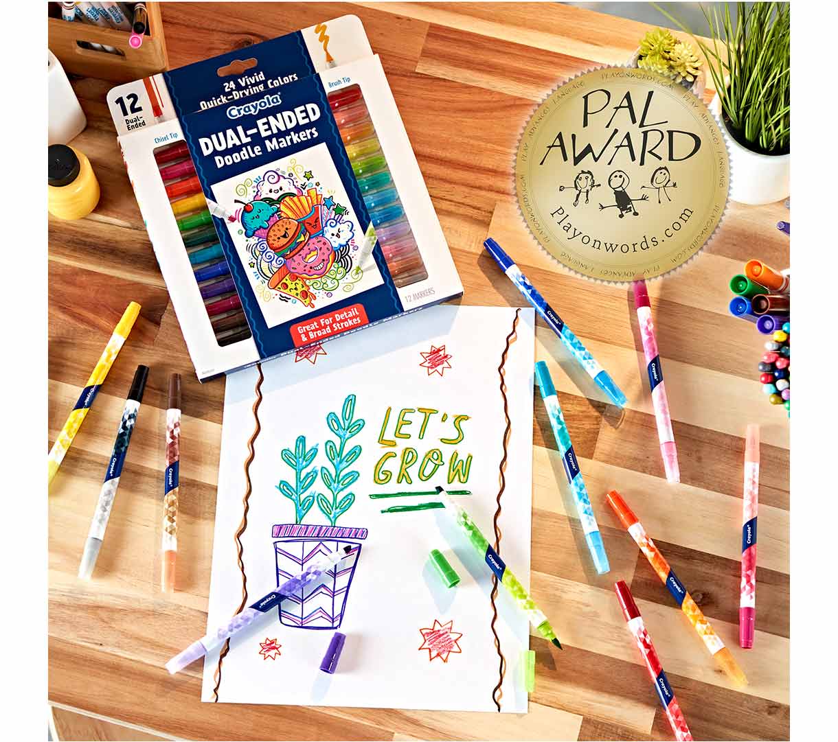 Crayola Marker Vibrant Bold Dual End (12ct)