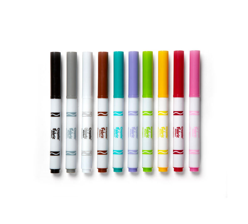 Crayola Fabric Fine Line Markers 10ct