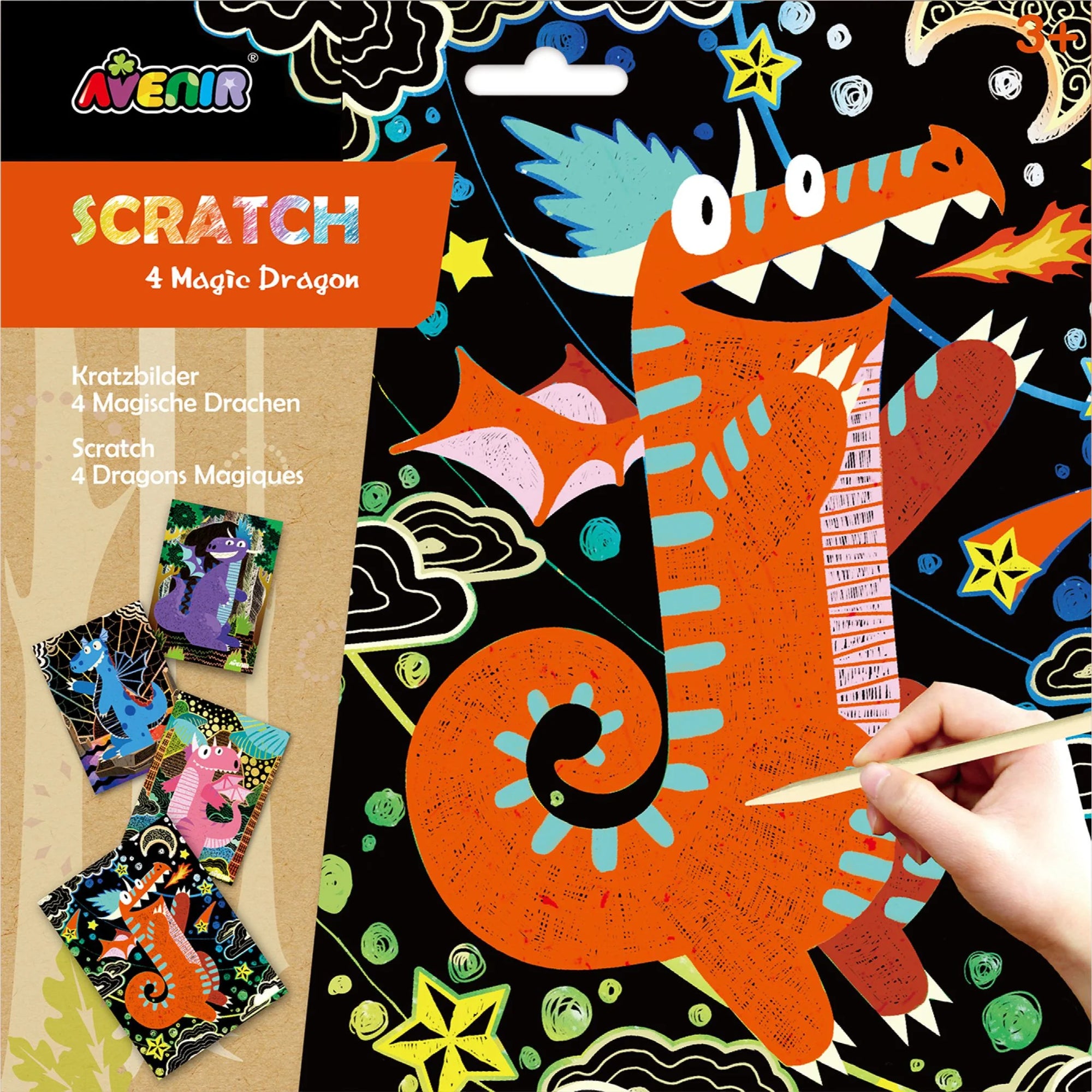 Avenir Scratch Art - Magic Dragon