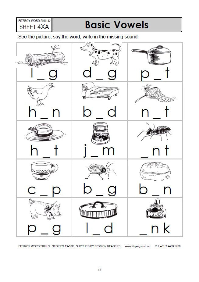 Fitzroy Word Skills 1x (1X-10X)