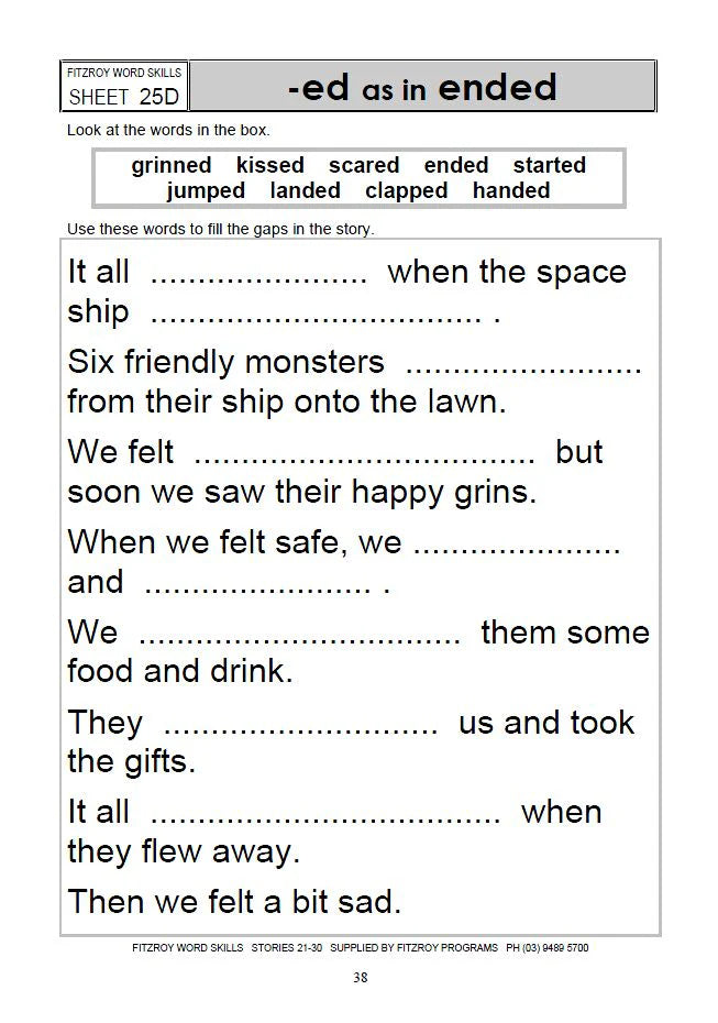 Fitzroy Word Skills 3 (21-30)