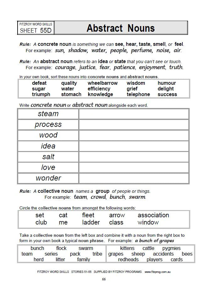 Fitzroy Word Skills 6a (51-55)