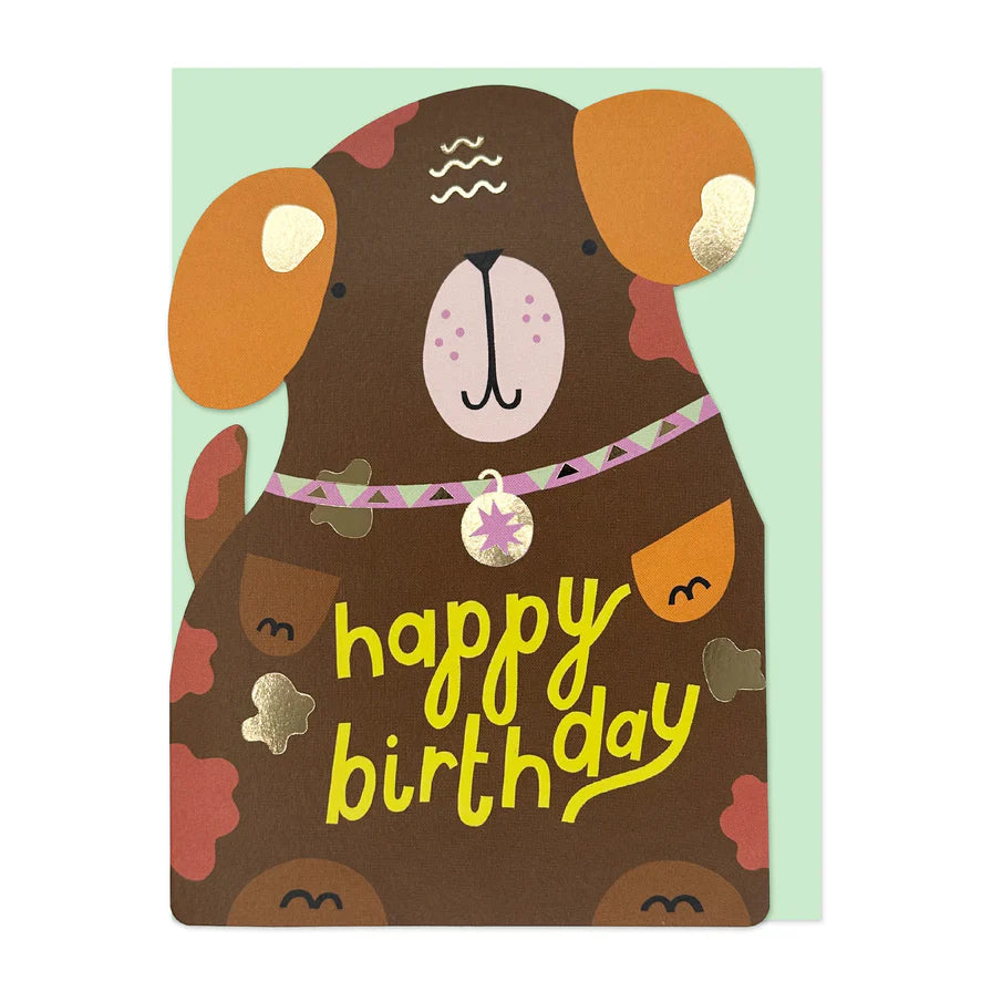 Raspberry Blossom Happy Birthday Dog