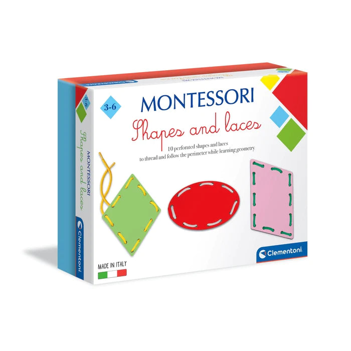 Clementoni Montessori - Shapes and Laces