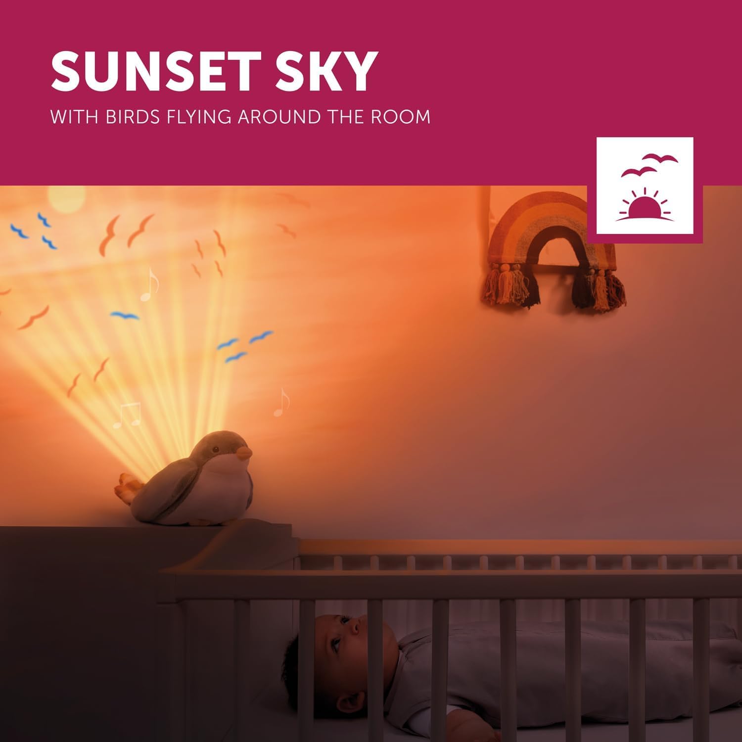 Zazu Sunset Projector: Shally the Sparrow