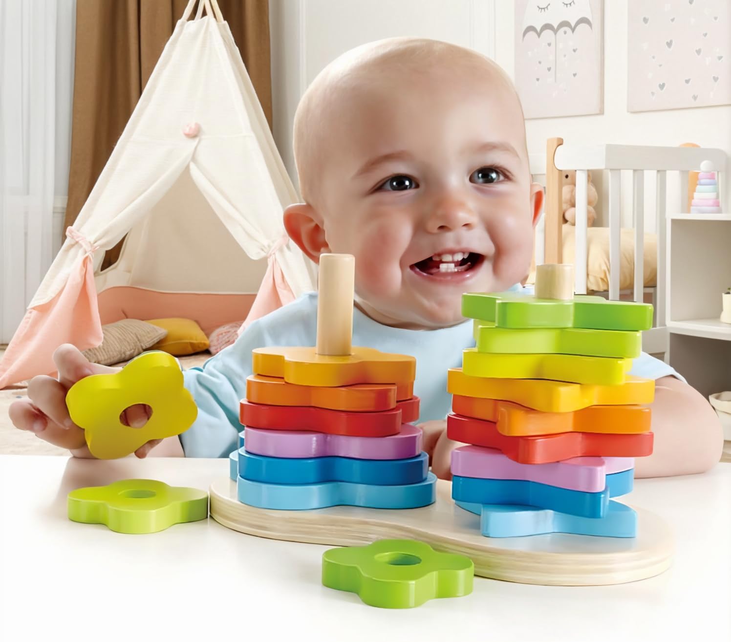 Hape Double Rainbow Stacker