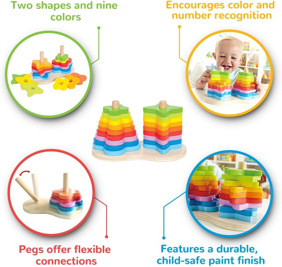 Hape Double Rainbow Stacker