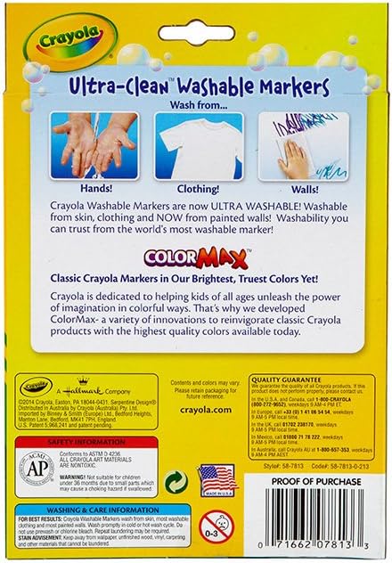 Crayola Ultra-Clean Washable Markers Colormax 12ct